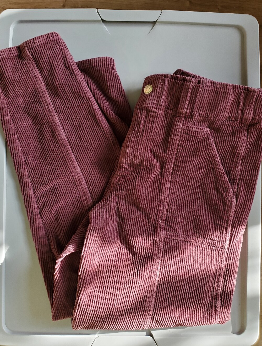 Women's Forever 21 M Plum Corduroy Pants